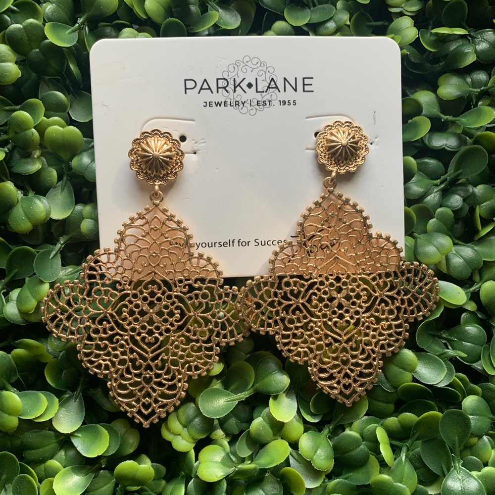 Park Lane “CORALIE” Intricate Gold Earrings